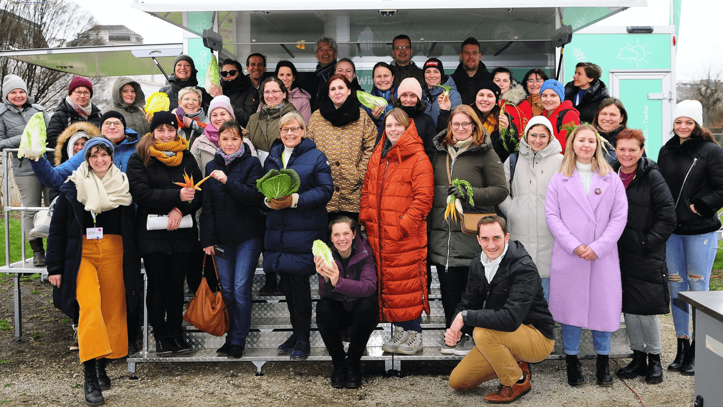 The image shows participants of the peer-to-peer gathering in Vienna, January 2023.